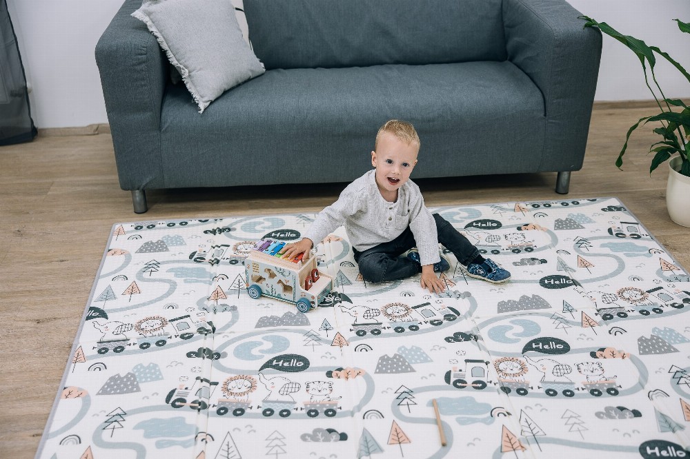 Tapis de jeu pliable FreeON avec bordure Magic Road