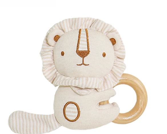 Anneau de main en coton kakiblin hochet pour bébé