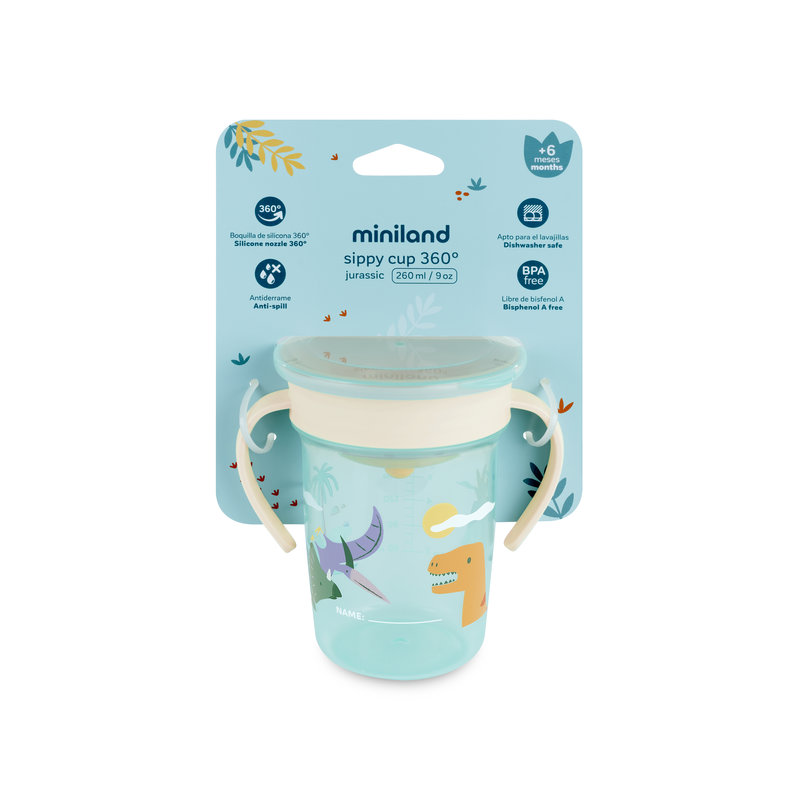 Tasse d’apprentissage jurassique 360  Miniland